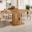 HOMAIRE Extendable Brown Dining Table 118-158cm 2