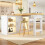 HOMAIRE Extendable Sideboard with LED White 4