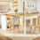 HOMAIRE Extendable Sideboard with LED White 3