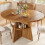 HOMAIRE Extendable Dark Brown Dining Table 5