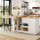 HOMAIRE Extendable Sideboard & Dining Table White 3
