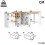 HOMAIRE Extendable White Sideboard & Dining Table 2