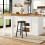 HOMAIRE Extendable Sideboard & Dining Table White 5