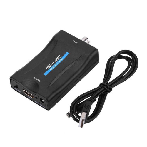 Μετατροπέας BNC σε HDMI, θηλυκός, CVBS, BNC, HDMI, ομοαξονικός, έξοδος 1080P, HDCP, γάντζ 1
