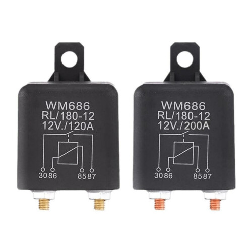 Heavy Duty Car Starter Relay - 12V 100A, Normal Open, Control Battery ON/OFF 25-26
