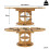 HOMAIRE Extendable Dining Table Dark Brown 2