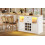 HOMAIRE Extendable White Sideboard with LED 5