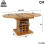 HOMAIRE Extendable Dining Table Dark Brown MDF 2