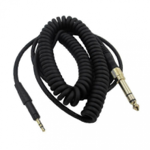 Kompatybilny z kablem spiralnym OFC Sennheiser HD6DJ/HD8 o średnicy 6,35 mm do sprzętu DJ-skiego