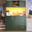 HOMAIRE Green Sideboard Cabinet with LED Light 4