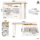 HOMAIRE 360 Rotating White Kitchen Island Table 2