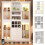 HOMAIRE White Wine Cabinet with LED Lights 3