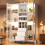 HOMAIRE White Wine Cabinet with LED Lights 6