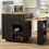 HOMAIRE Extendable Black Kitchen Island Table 3