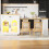 HOMAIRE Extendable Kitchen Island White LED 4