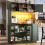 HOMAIRE Green Sideboard Cabinet with LED Light 3