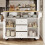 HOMAIRE Extendable White Kitchen Island Trolley 4