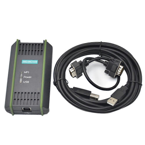 AMSAMOTION USB Programming Cable compatible with Siemens S7-200/300/400 PLC RS485 Profibus MPI PPI Communication 1