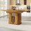 HOMAIRE Extendable Brown Dining Table 118-158cm 2