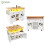 HOMAIRE White Mobile Kitchen Island Cart LED 1