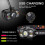 4 Pack Rechargeable LED Head Torch with Motion Sensor, 5 Light Modes, Hands-Free Headlamp for Camping, Hiking, Running, Cycli 5