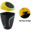 2 Pack Mini Car Trash Cans for Car, Home, Office Trash Storage (Yellow, Blue) 4