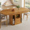 HOMAIRE Extendable Walnut Dining Table 118-158cm 5
