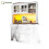 HOMAIRE White LED Tall Kitchen Cabinet 180cm 1