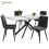 HOMAIRE Extendable White Marble Dining Table 1