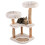 Cat Tree with Solid Wood & Jute Scratching Posts, 101 cm 2