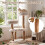 Cat Tree with Solid Wood & Jute Scratching Posts, 101 cm 5