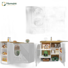 HOMAIRE 360 Rotating White Bar Table 138cm