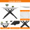 HOMAIRE Extendable White Marble Dining Table 6
