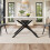 HOMAIRE Extendable White Marble Dining Table 4