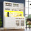 HOMAIRE White Highboard with LED & Wine Rack 4