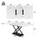 HOMAIRE Extendable Dining Table 120-160cm White 2