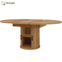 HOMAIRE Extendable Walnut Dining Table 118-158cm