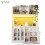 HOMAIRE White Kitchen Cabinet with LED Lights 1