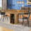 HOMAIRE Extendable Walnut Dining Table 118-158cm 5