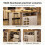 HOMAIRE White Rotating Sideboard with Drawers 6
