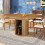 HOMAIRE Extendable Walnut Dining Table 118-158cm 6