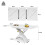 HOMAIRE Extendable White Dining Table 118-157cm 2
