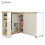 HOMAIRE 360 Swivel White Dining Table Cart 1