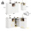 HOMAIRE 360 Swivel White Marble Bar Table 2