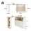 HOMAIRE 360 Swivelling White High Table 2
