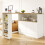 HOMAIRE 360 Swivelling White High Table 6