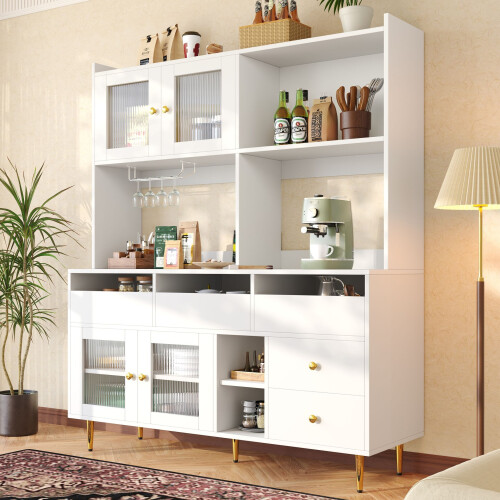 HOMAIRE White Multi-purpose Storage Cabinet 2