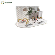HOMAIRE 6-Chair White Dining Set with Gold Frame