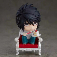 (white) Nendoroid L 2.0 Action Figure Death Note Q Version 1200# Collectible Doll with Interchangeable Face