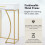 HOMAIRE Console Table White with 2 Drawers 110cm 6